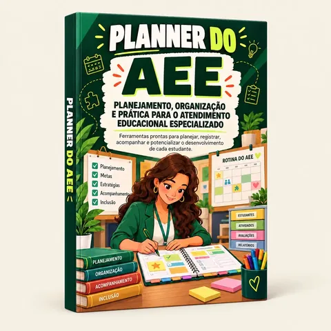 Mockup do bônus: Planner do AEE