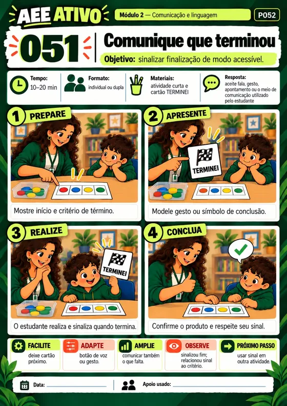 Exemplo do material: Comunicação e linguagem