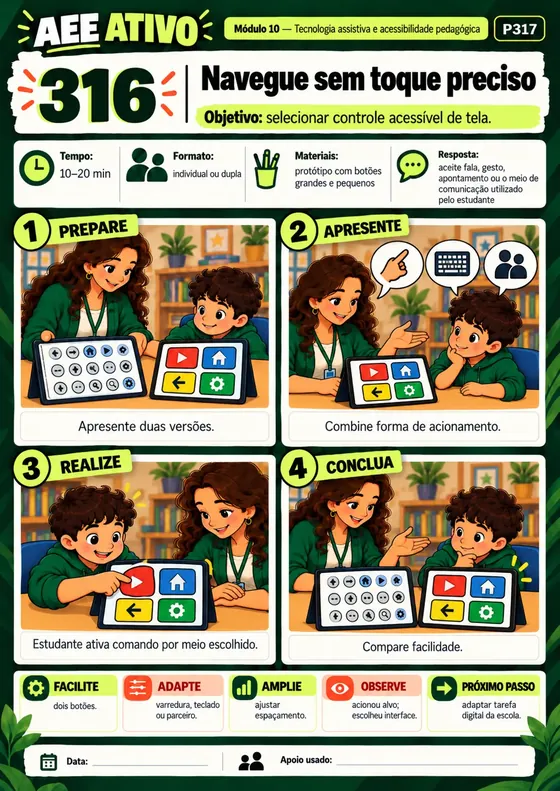 Exemplo do material: Tecnologia assistiva